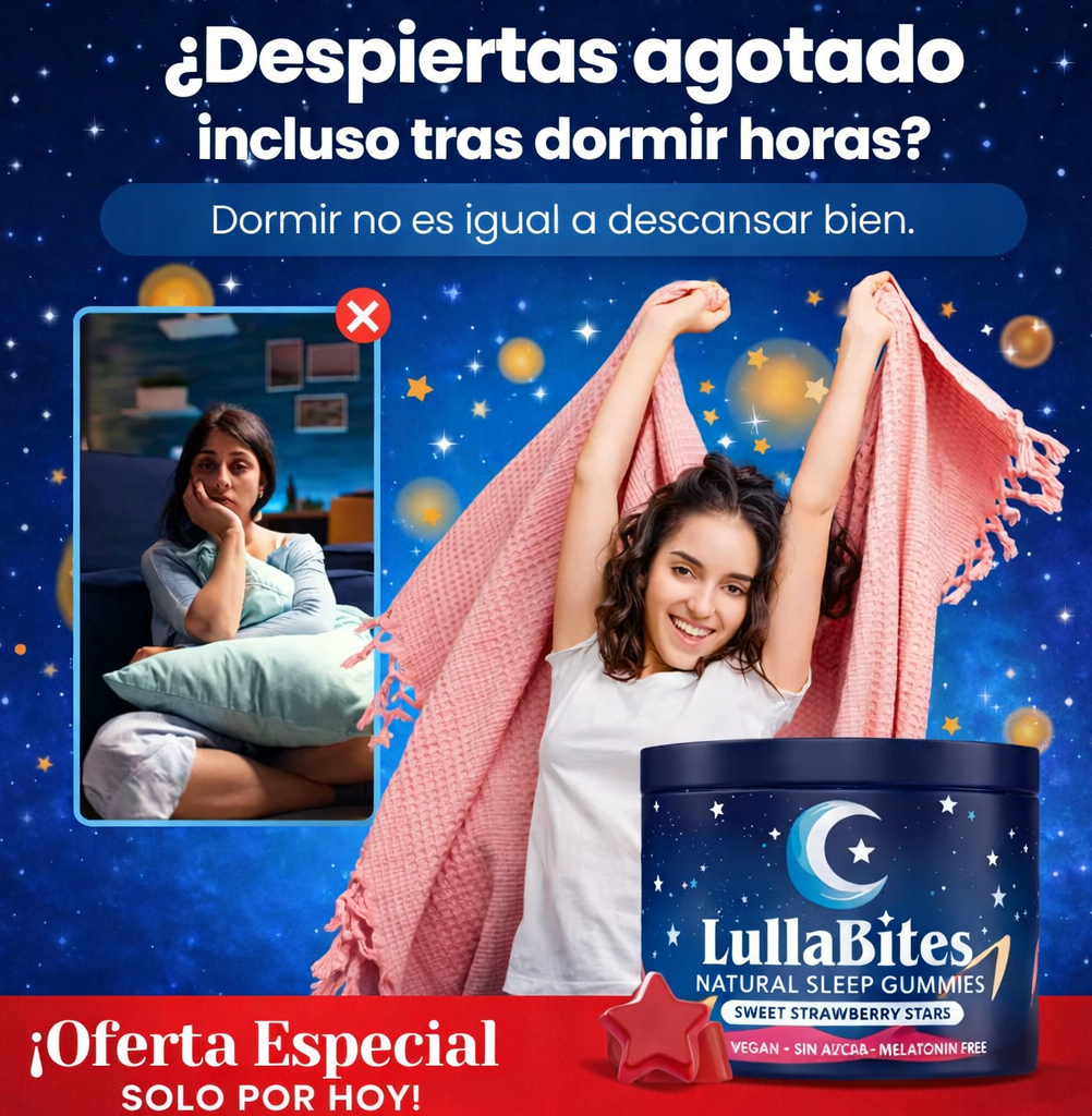 LullaBites™: Gomitas Relajantes para un Sueño Reparador